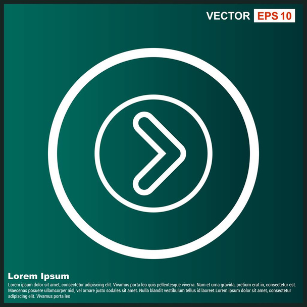 Voorwaartse pictogram voor uw project - Vector, afbeelding