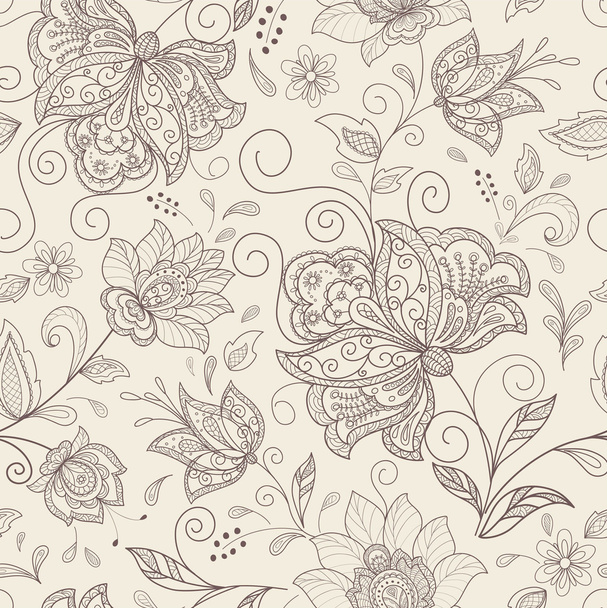 seamless abstract floral background - Vettoriali, immagini