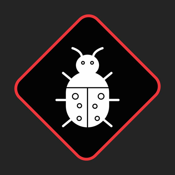 bug icon for your project - Вектор,изображение
