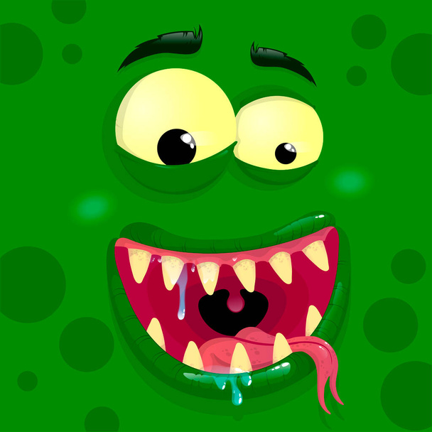 Vector green monster avatar  - Vector, Image