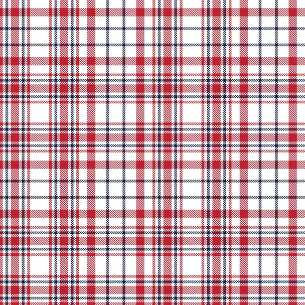Красный флот Глен клетчатый текстурированный бесшовный узор подходит для моды текстиля и графики - Вектор,изображение