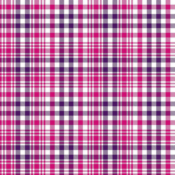 Patrón sin costura texturizado a cuadros Purple Glen adecuado para textiles y gráficos de moda
 - Vector, Imagen