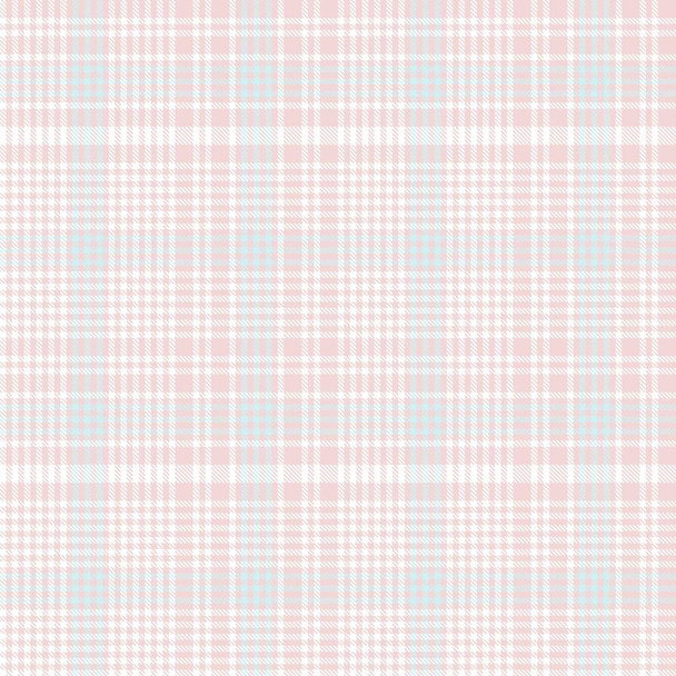 Patrón sin costura texturizado a cuadros Pink Glen adecuado para textiles y gráficos de moda - Vector, Imagen