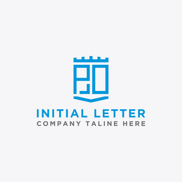 Натхнення дизайну логотипу для компаній з початкових літер значка логотипу PO. Векторні
 - Вектор, зображення