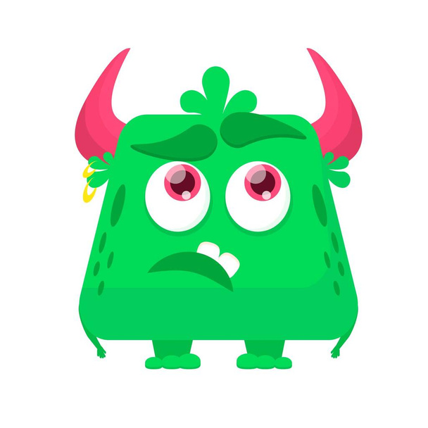 Original Monster-Charakter für dein Design. Perfekt für Postkarten, Aufkleber, Druck. - Vektor, Bild