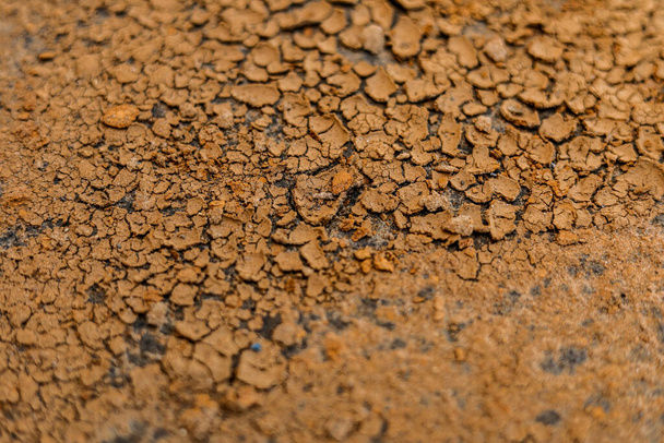 terra argillosa incrinata nelle stagioni secche - Foto, immagini