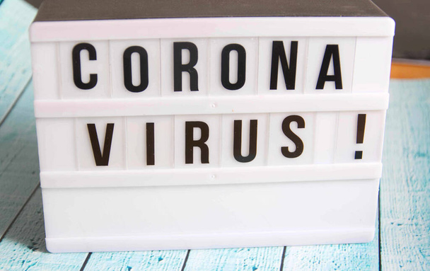 uma foto de símbolo do Coronavirus
 - Foto, Imagem