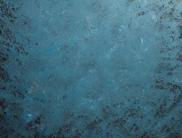 piedra retro Concreto fondo gris azul con viejas rayas absolutas y salpicaduras negras. Pintura gruesa Textura de suelo o pared de cemento en el estilo grunge. Espacio para texto
 - Foto, imagen