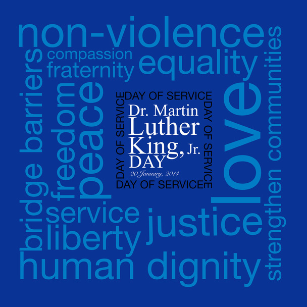 MLK, Patriotic background, Dr. Martin Luther King, Jr. Day of Service - Photo, Image