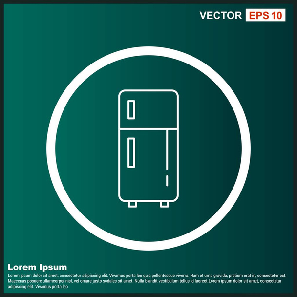 refrigerator web icon, vector illustration - Vector, Image