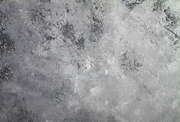 piedra retro Concreto fondo gris oscuro con viejas rayas absolutas y salpicaduras negras. Pintura gruesa Textura de suelo o pared de cemento en el estilo grunge. Espacio para texto
 - Foto, imagen