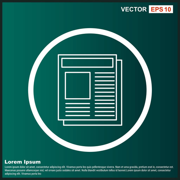 Icono de periódico para su proyecto
 - Vector, Imagen