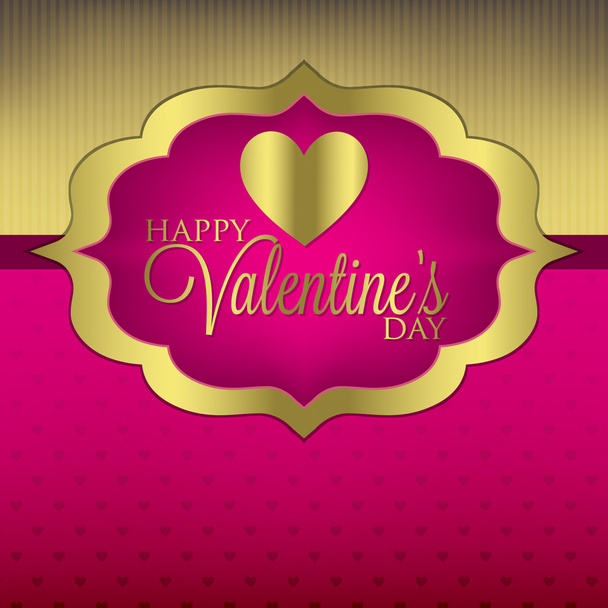 Valentine's Day card or invitation - Vector, imagen