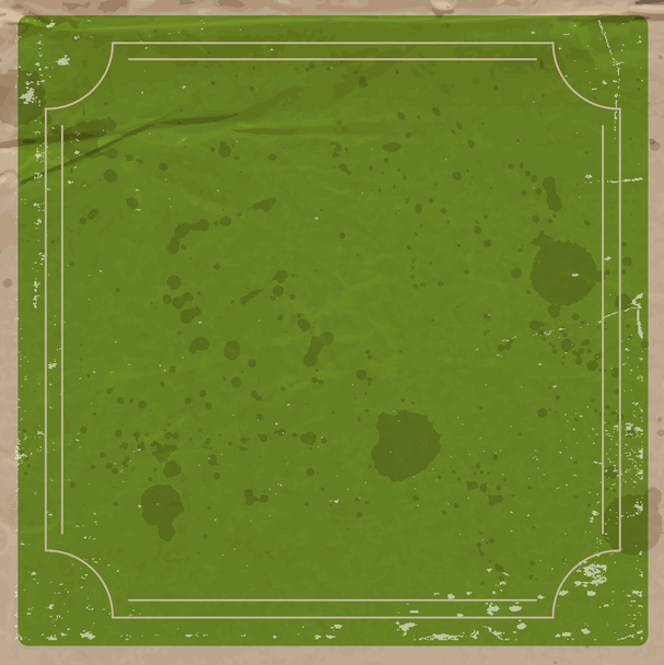 Vector πράσινο φόντο με ρετρό πλαίσιο. - Διάνυσμα, εικόνα