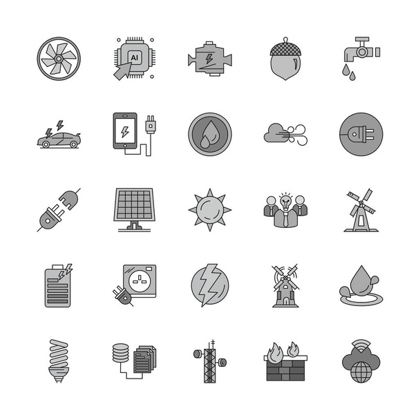 Set di icone universali per applicazione mobile e sito web - Vettoriali, immagini