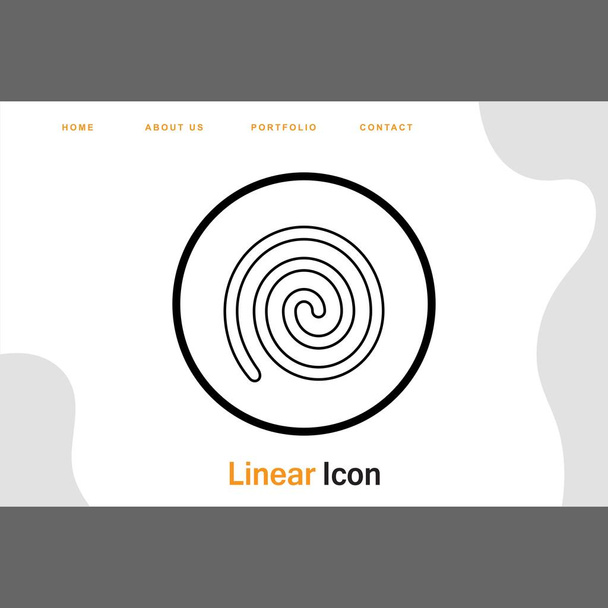 Válcovaná ikona Bun pro váš projekt - Vektor, obrázek