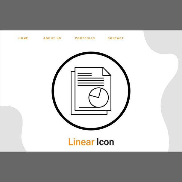 Rapporten icoon voor uw project  - Vector, afbeelding