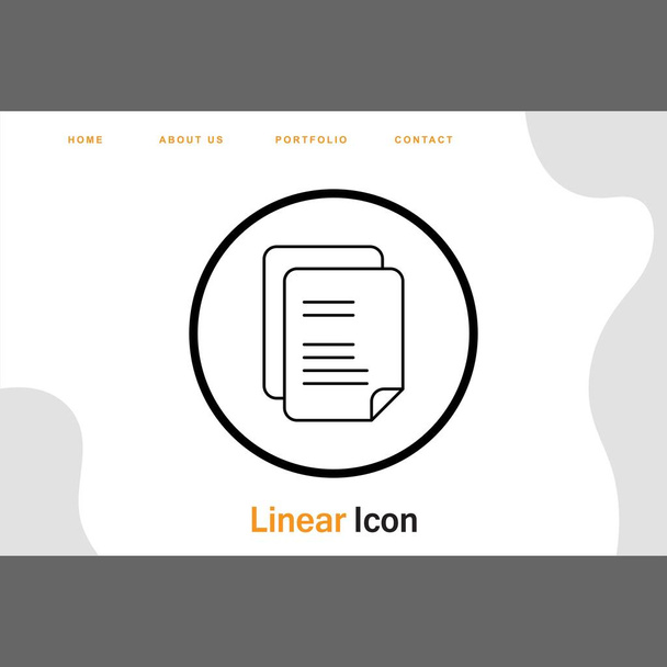 Document icoon voor uw project - Vector, afbeelding