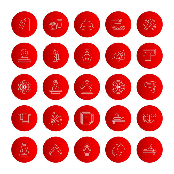 Упрощенный набор универсальных цветных иконок
 - Вектор,изображение