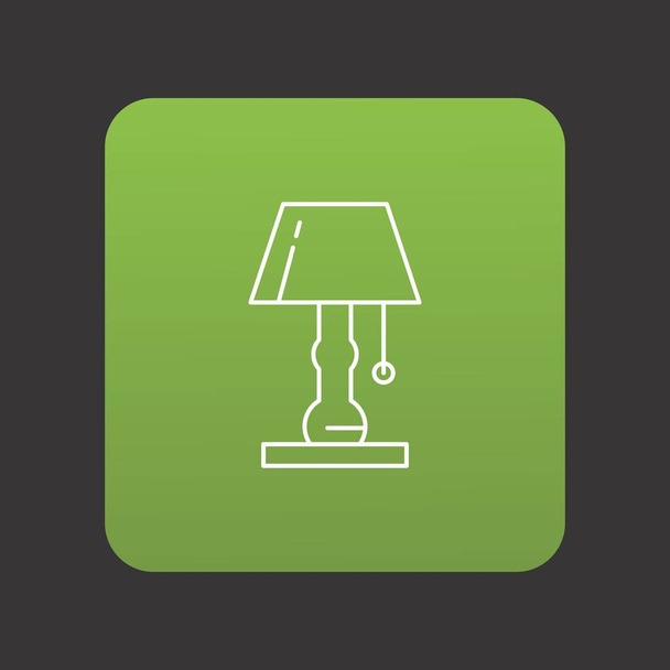  Ikona stolní lampy pro váš projekt - Vektor, obrázek