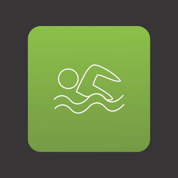 Εικονίδιο κολύμβησης για το έργο σας  - Διάνυσμα, εικόνα