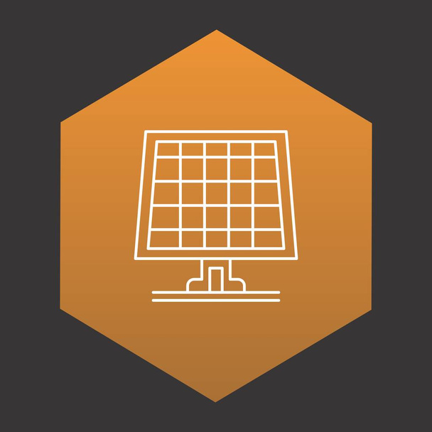  Icono del panel solar para su proyecto
 - Vector, imagen