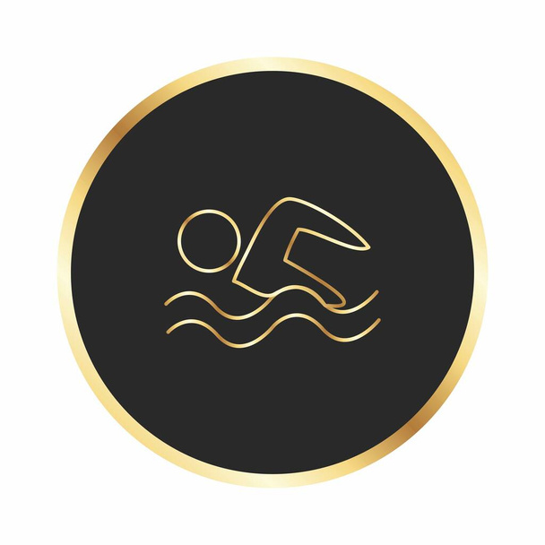 Swimming icon for your project  - Vector, Image
