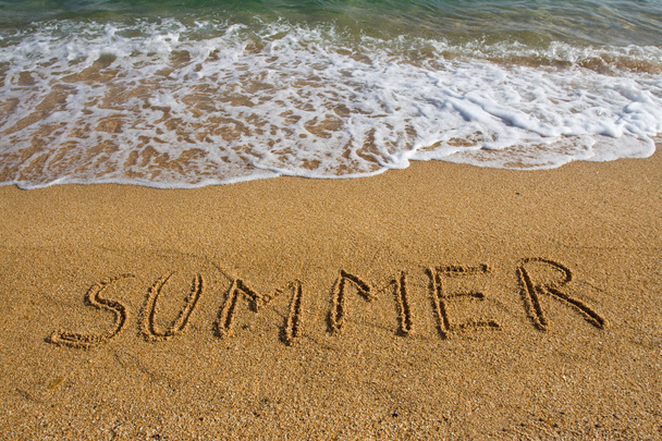 Word summer on the beach. - Photo, Image