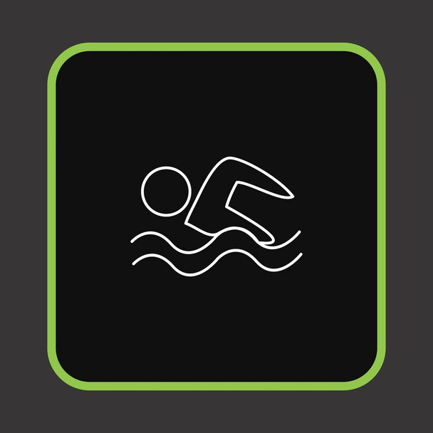εικονίδιο κολυμβητή διανυσματική απεικόνιση - Διάνυσμα, εικόνα