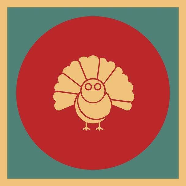 Turkey icon for your project  - Vector, Image