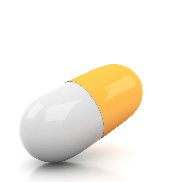 3d pill isolated on white - Fotografie, Obrázek