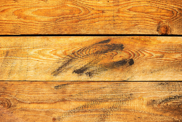 Vecchio grunge dorato strutturato sfondo in legno, La superficie della vecchia struttura in legno marrone, vista dall'alto pannelli in legno marrone - Foto, immagini