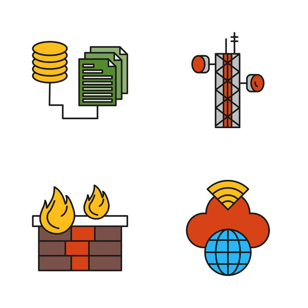 Semplice set di icone universali - Vettoriali, immagini