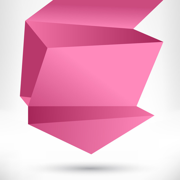 Speech bubble origami style. Vector abstract background. - Vektor, obrázek