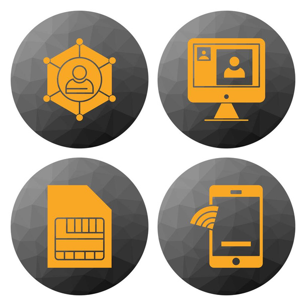 Set Of Universal Icons For Mobile Application and website - Vector, Imagen