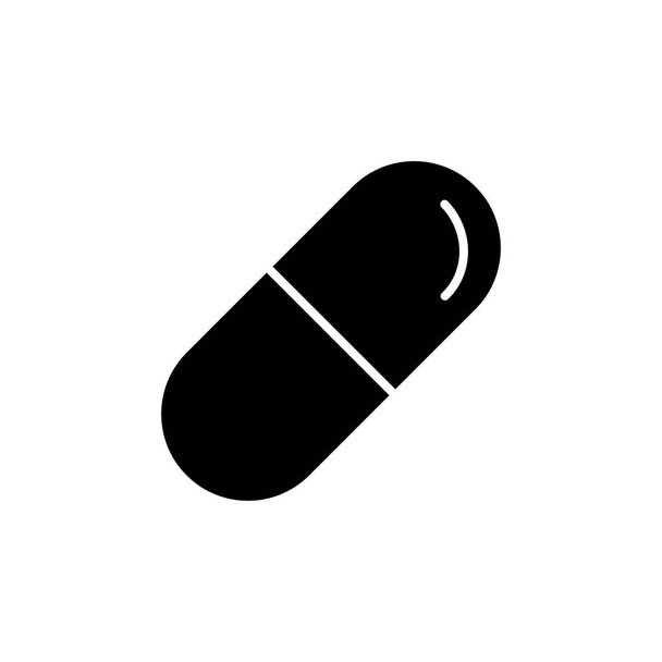 Illustration Graphique vectoriel du modèle d'icône de capsule. Convient pour la médecine, la pharmacie, les médicaments, les vitamines, etc.. - Vecteur, image