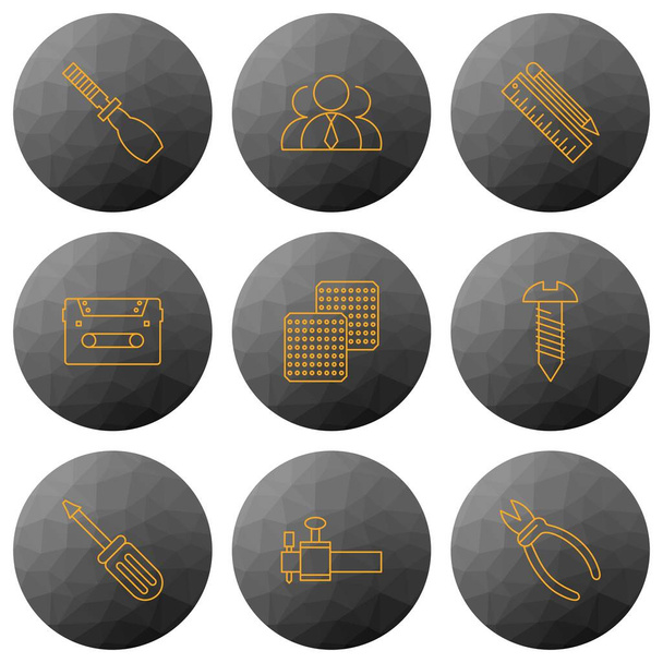 Conjunto de iconos universales para aplicaciones móviles y sitios web
 - Vector, imagen