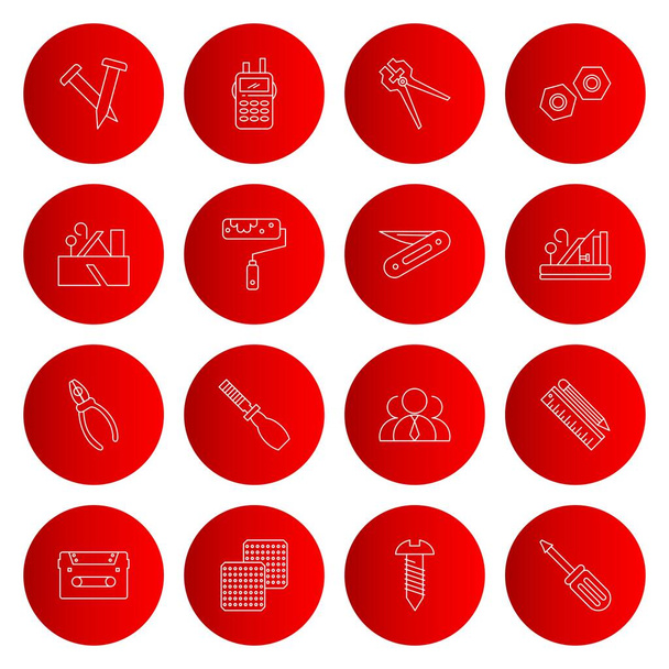 Set di icone universali per applicazioni mobili e siti web - Vettoriali, immagini
