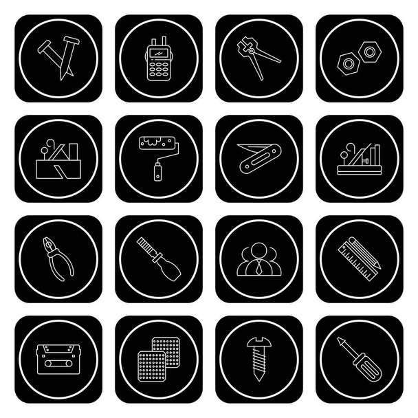Set di icone universali per applicazioni mobili e siti web - Vettoriali, immagini