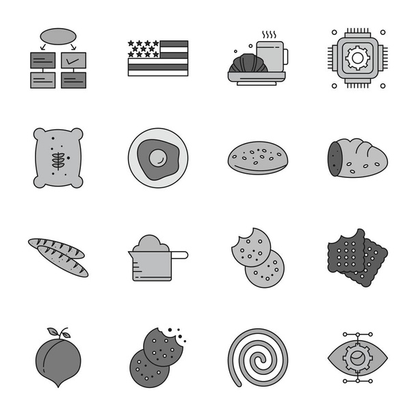Set di icone universali con spazio di copia   - Vettoriali, immagini