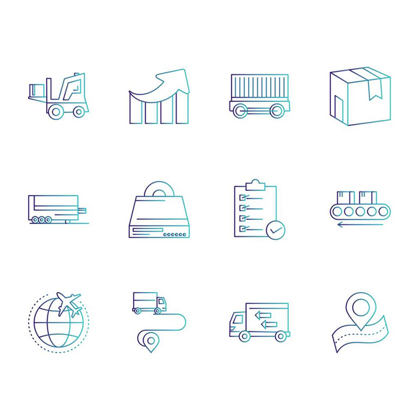interface Icons set for web and mobile application, vector illustration  - Вектор, зображення