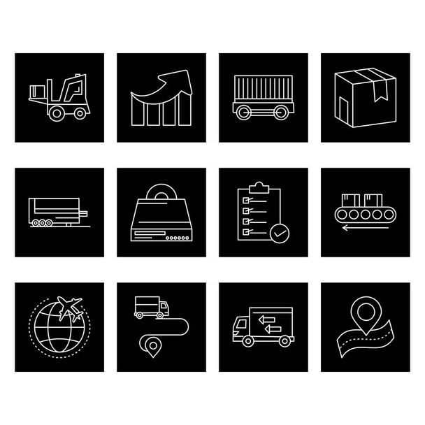 interface Icons set for web and mobile application, vector illustration  - Vector, Image