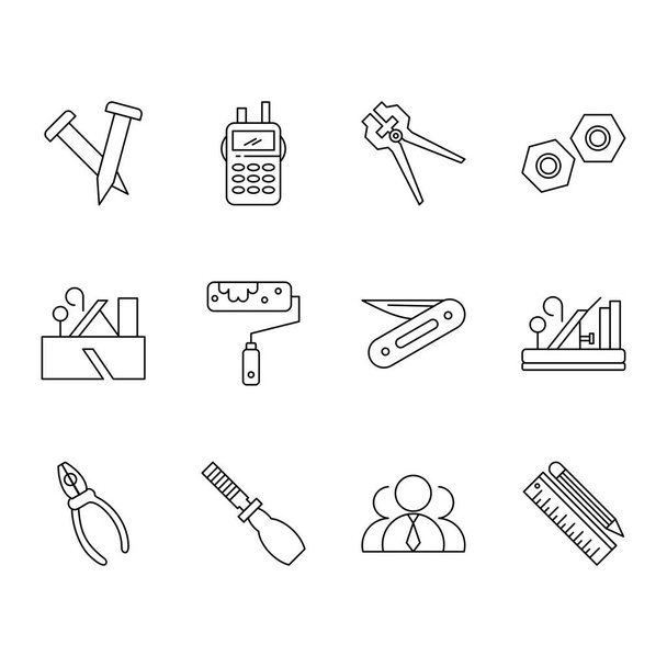 Icons For Mobile Application and website, simple Icons set, vector illustration  - Vetor, Imagem