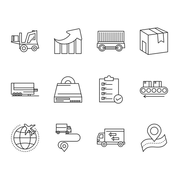 12 User interface Icon set for web and mobile application - ベクター画像