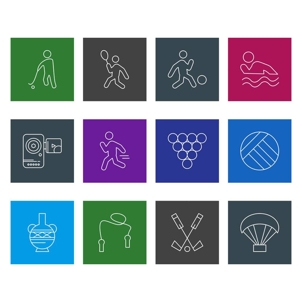 12 Universal Icons Shee - Vector, Image