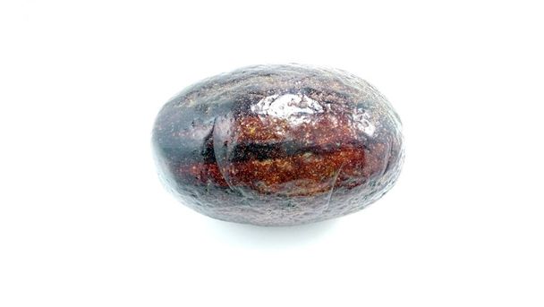 Braune reife Avocadofrucht auf weißem Hintergrund - Foto, Bild