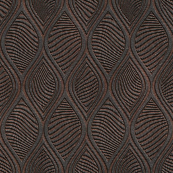 Metal seamless texture with geometric pattern, 3d illustration - Photo, Image