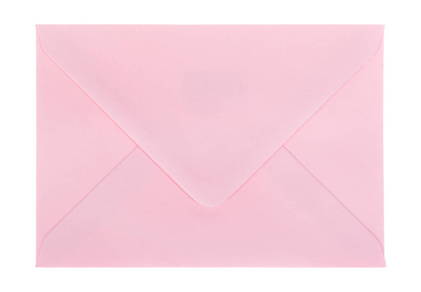 Ροζ φάκελο που απομονώνεται σε λευκό - Φωτογραφία, εικόνα
