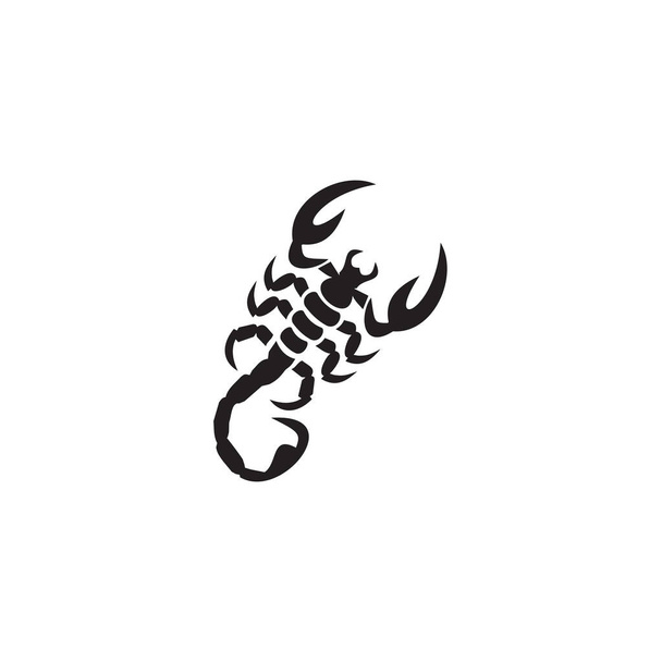Дизайн логотипу чорного скорпіона Векторний шаблон
 - Вектор, зображення