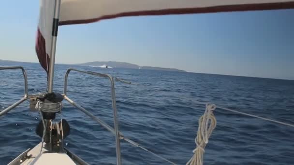 Belas fotos da vida colorida na Grécia. Com barcos à vela, água azul e belas paisagens
. - Filmagem, Vídeo
